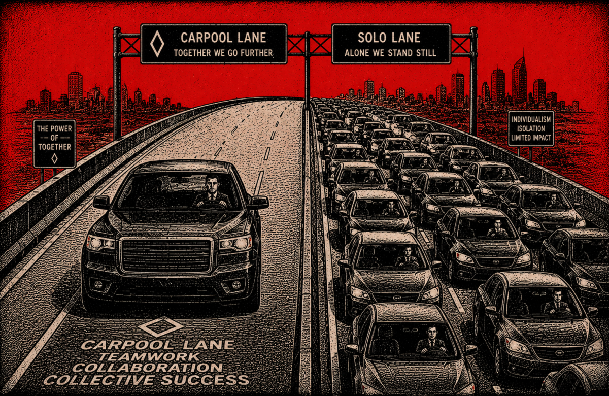 Un carril solitario